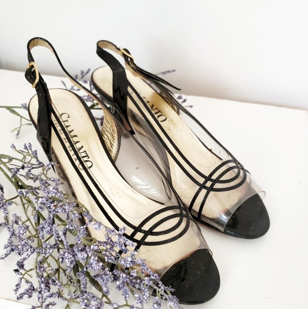 Strappy Leather Heel